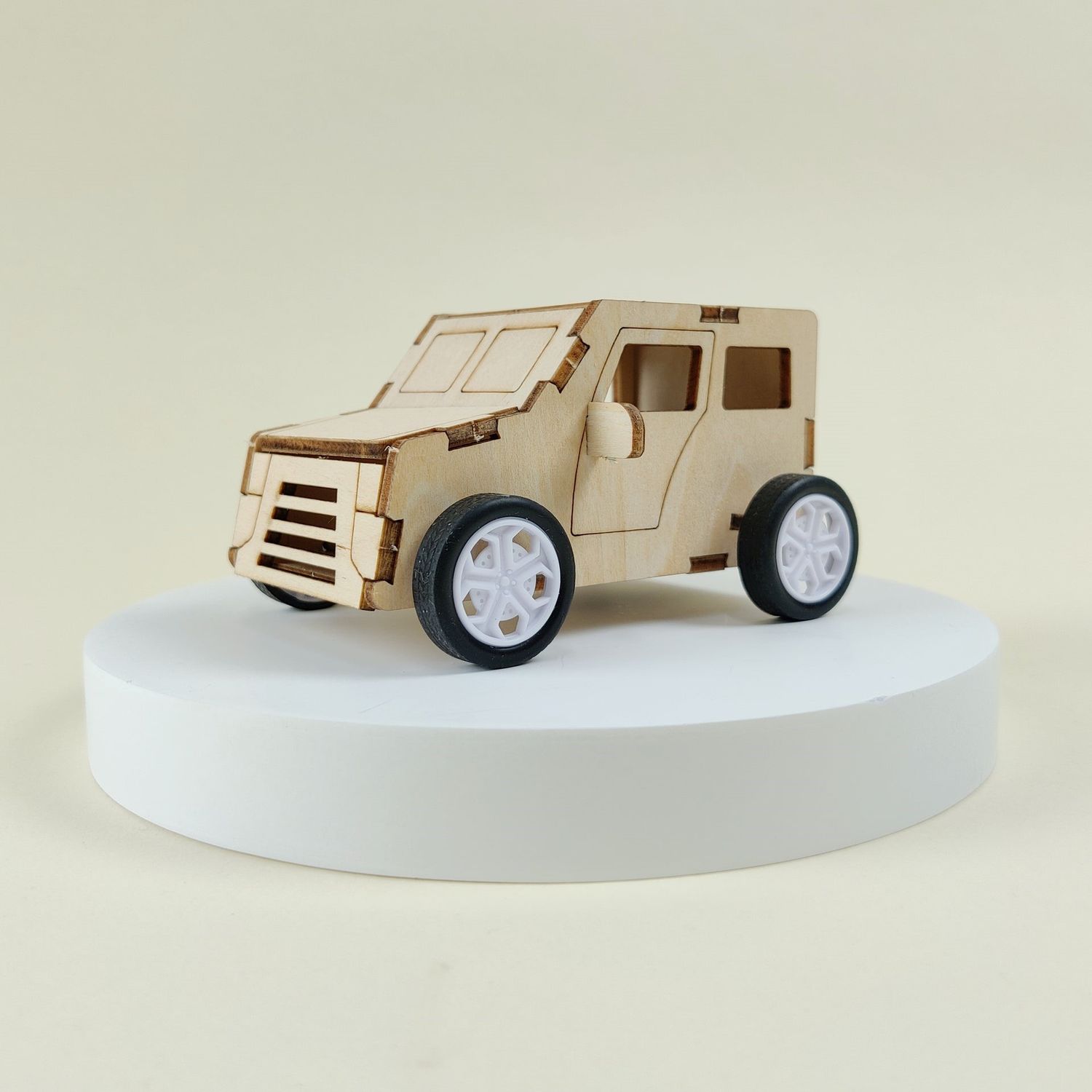 Alicorn DIY Wood STEM Kit, Pull String Car