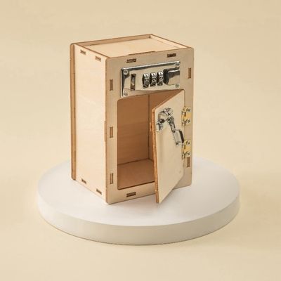 Alicorn DIY Wood STEM Kit, Combination Lock Box