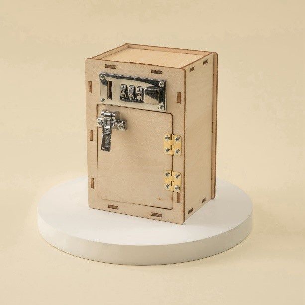 Alicorn DIY Wood STEM Kit, Combination Lock Box