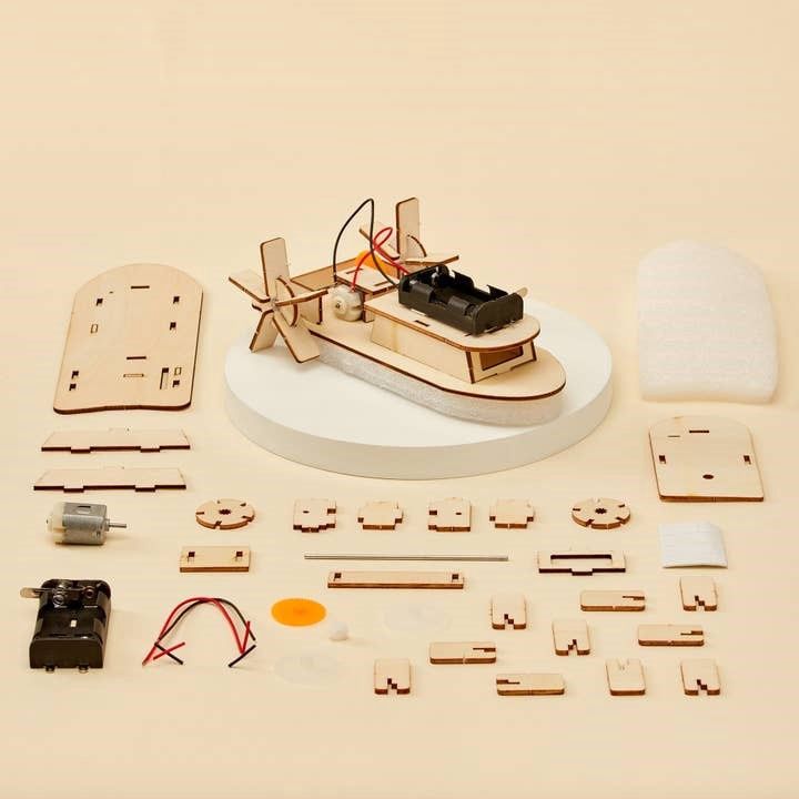 Alicorn DIY Wood  STEM Kit, Paddlewheel Boat