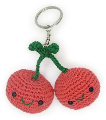 Hardicraft Crochet Kit Key Chain Cherries