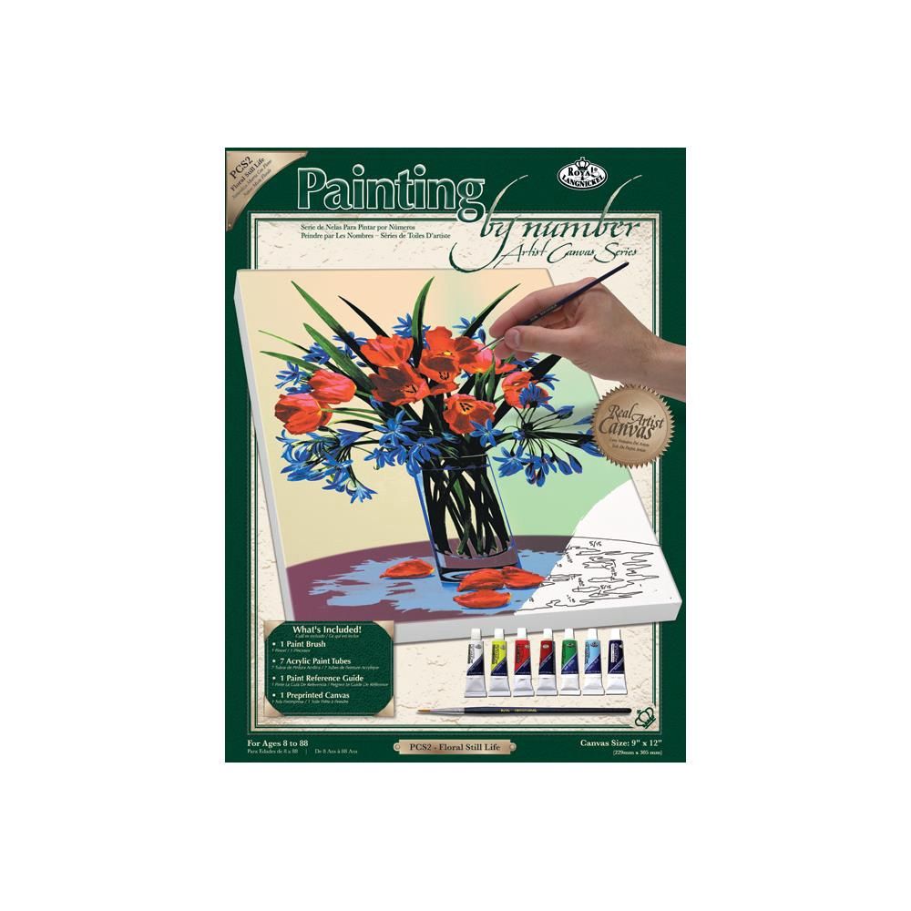 RYL PBN Canvas Flower