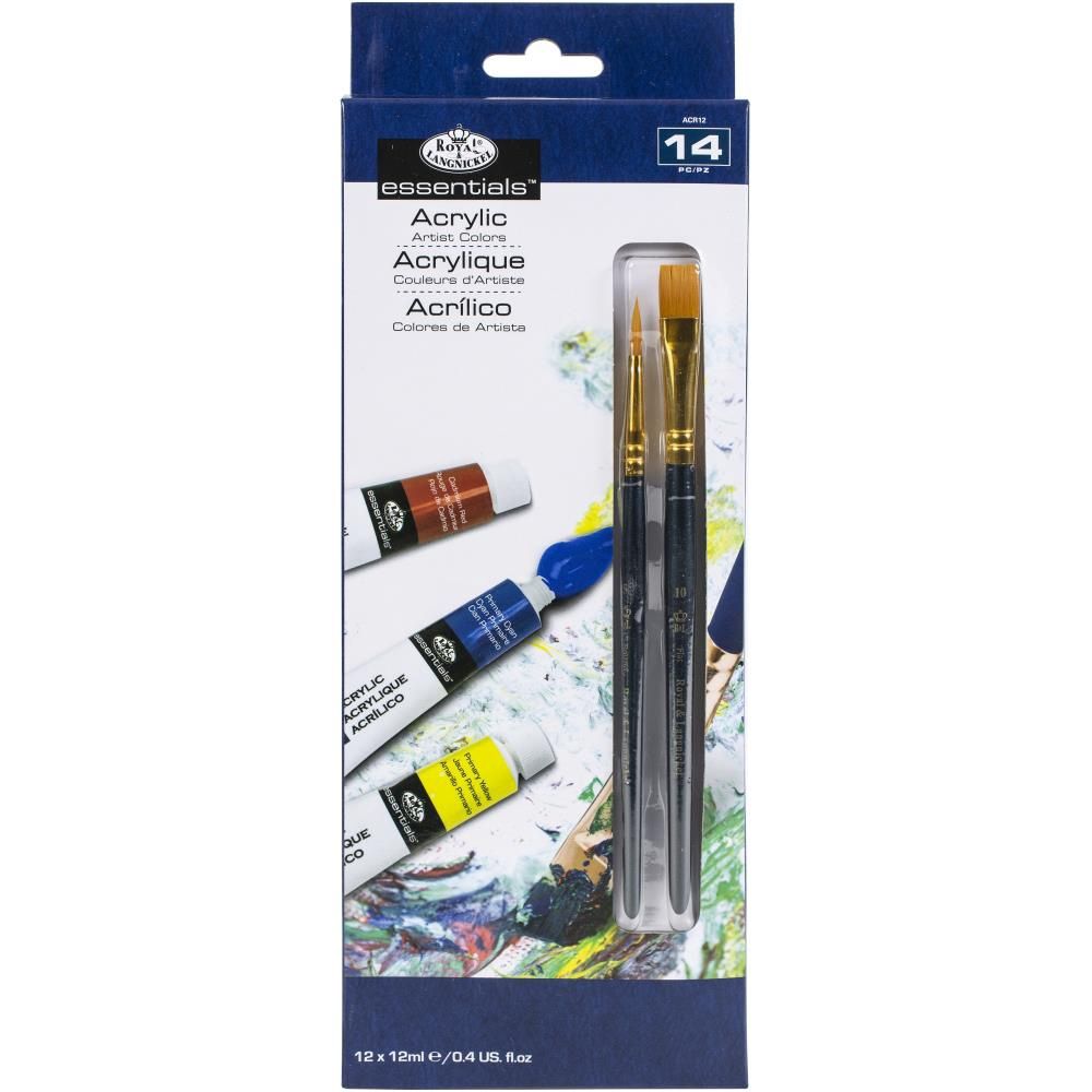 RYL Paint Acrylic 12x12 ml with brushes