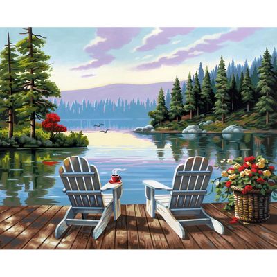 DMNSN PBN Lakeside Morning 16x20