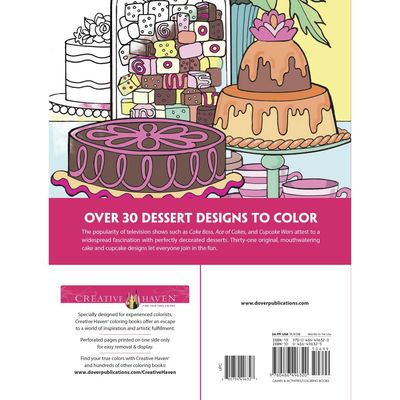 Dover Coloring book Designer Desserts