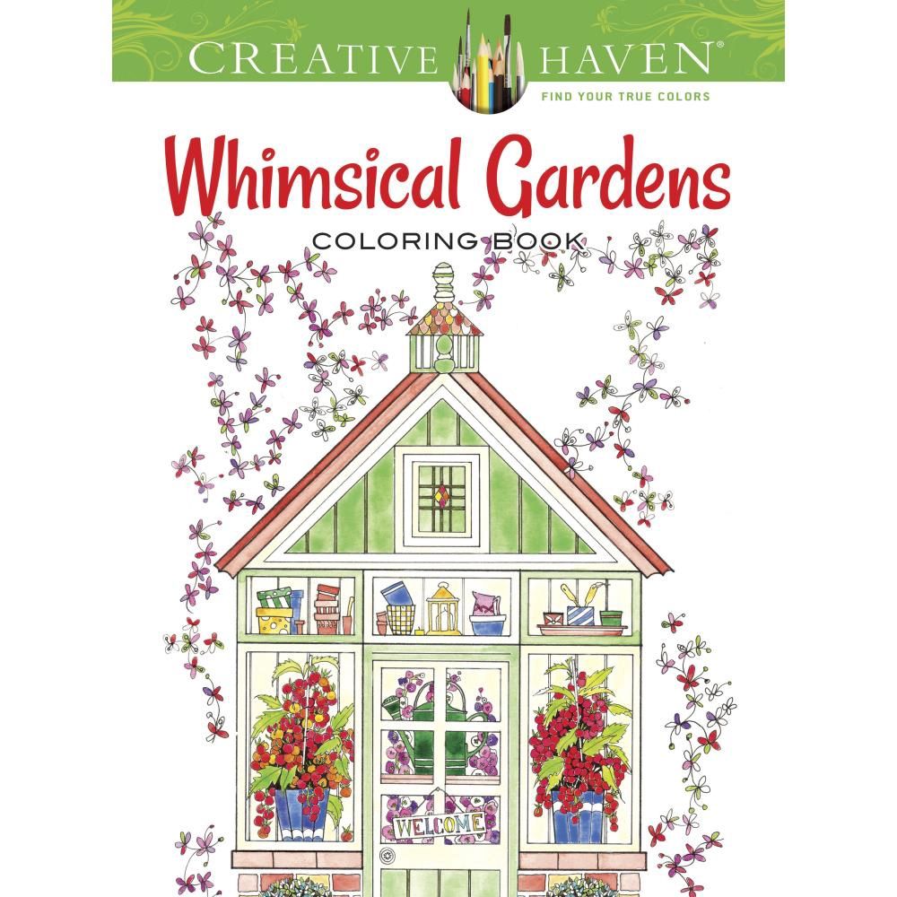 Coloring Book Whimsical Garden Adult