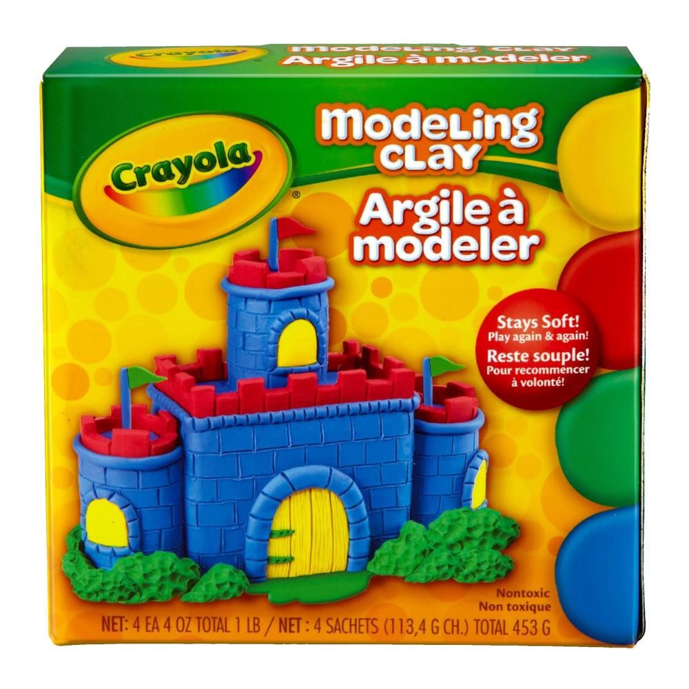 Crayola Modeling Clay Primary 4/ Pkg.