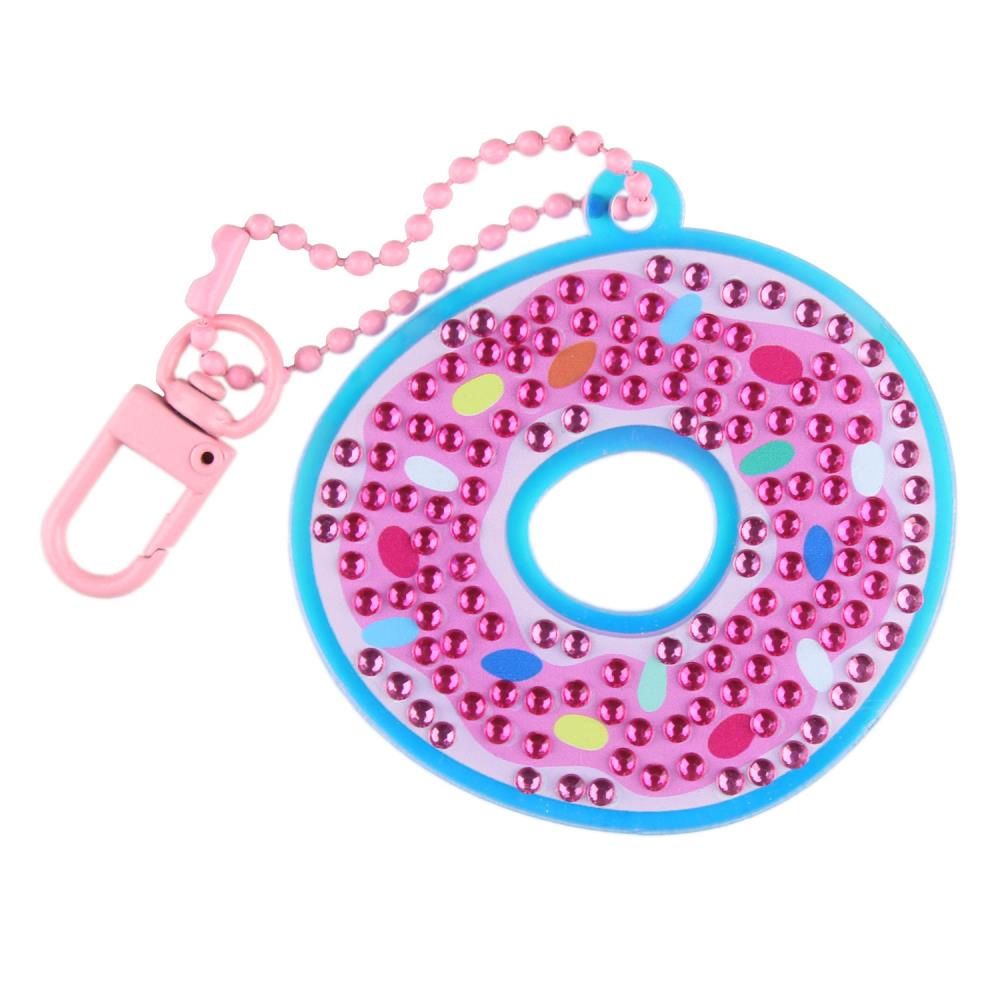 Camelot Diamond Art Keychain Doughnut