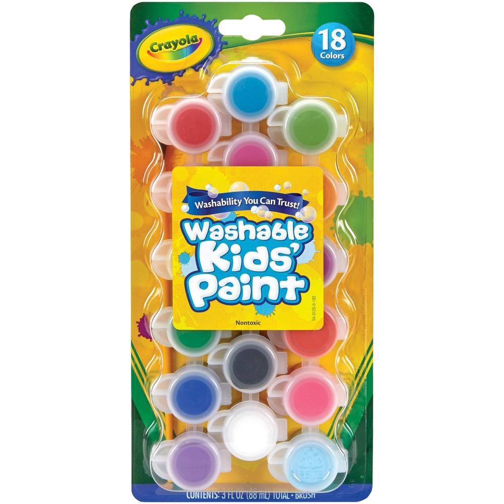 Crayola Kids Washable Paint 18 colors