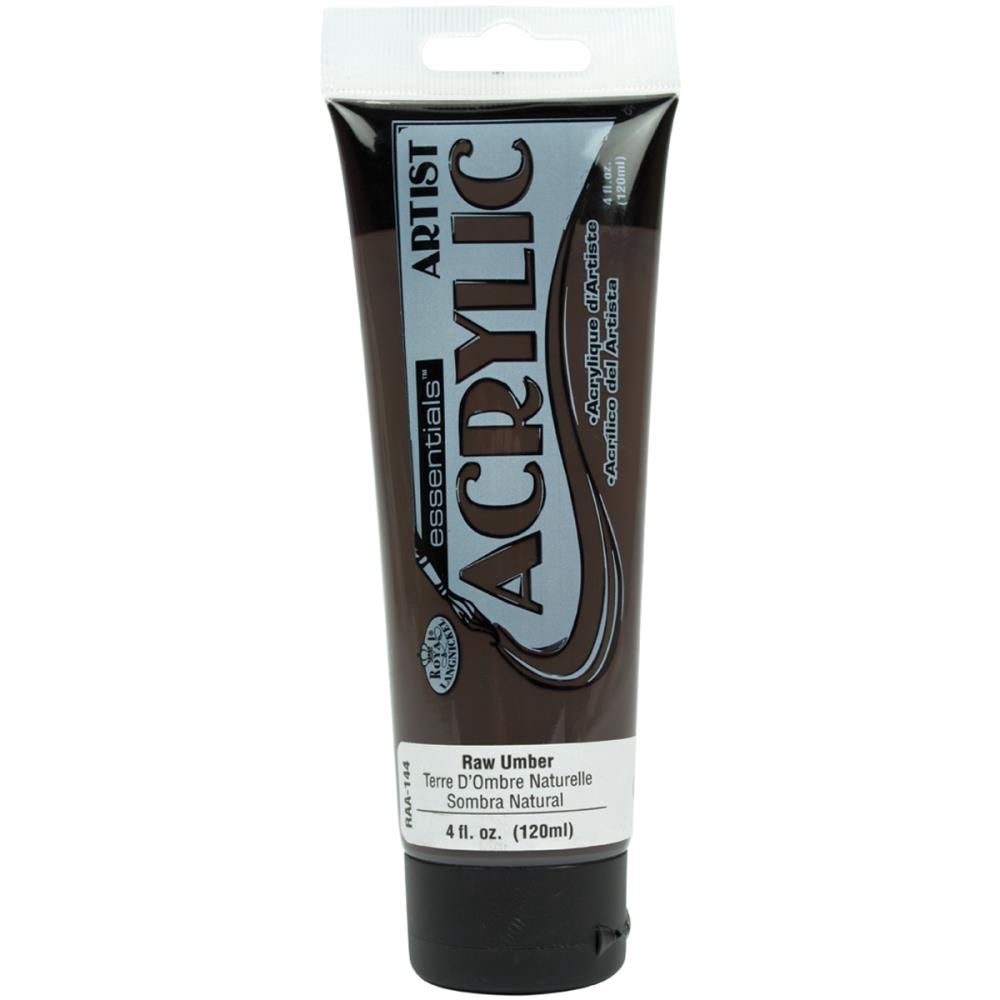 RYL Essentials Acrylic Paint Tube Raw Umber