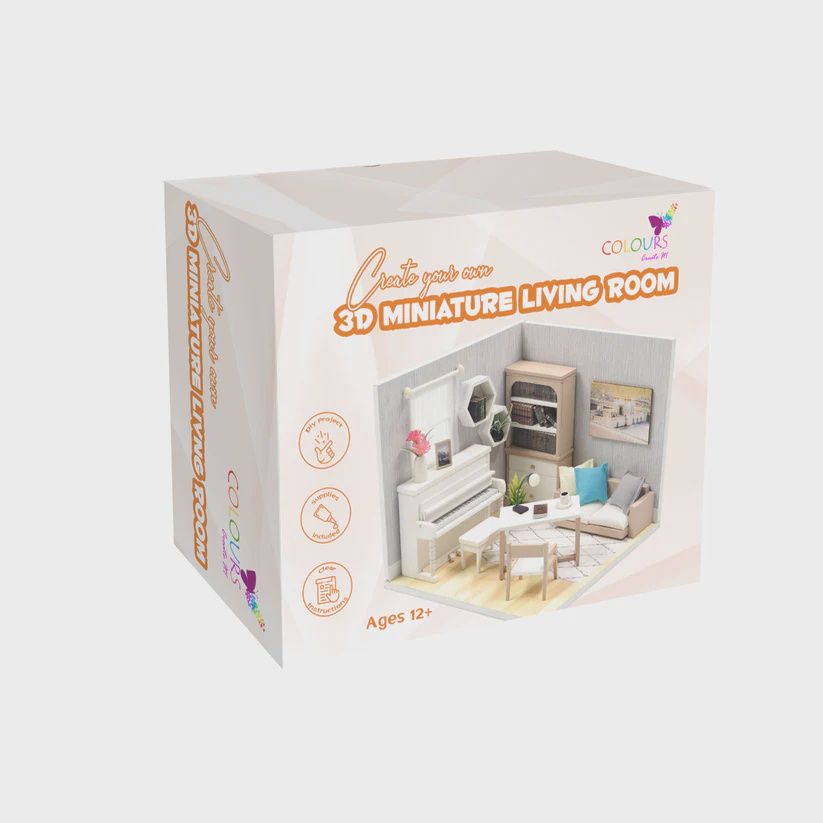 Clrs 3D Miniature Living Room Kit