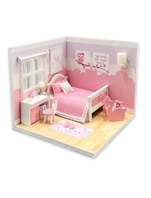 Clrs 3D Miniature Kit Pink Bedroom