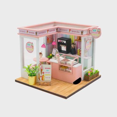 Clrs 3D Miniature Ice Cream Shop Kit