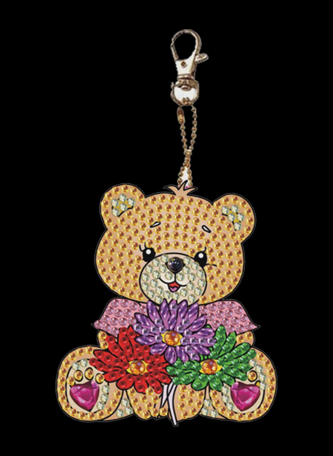 Clrs Cheery Bear Keychain-Daisy Bear