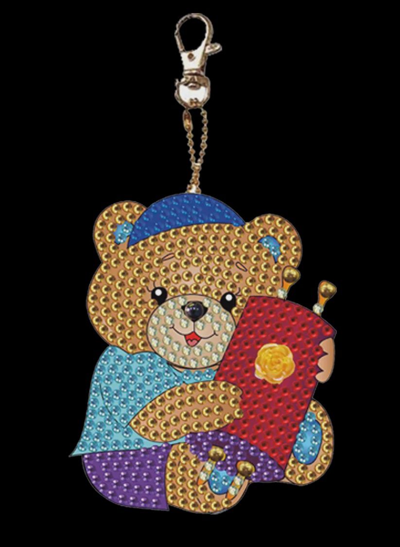 Clrs Cheery Bear Keychain-Torah Bear