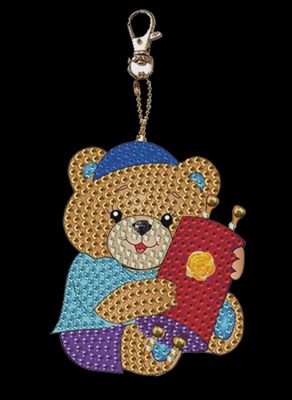 Clrs Cheery Bear Keychain-Torah Bear
