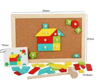SL Tookytoy Wooden Tap Game W/Hammer