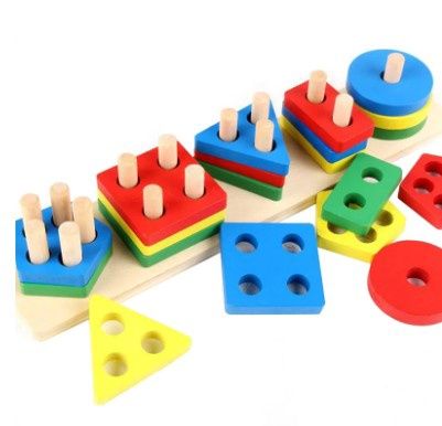 SL Geometric Wood Shape Sorter