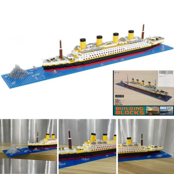 SL Brick Building Titanic Ship Large 1860 pc.