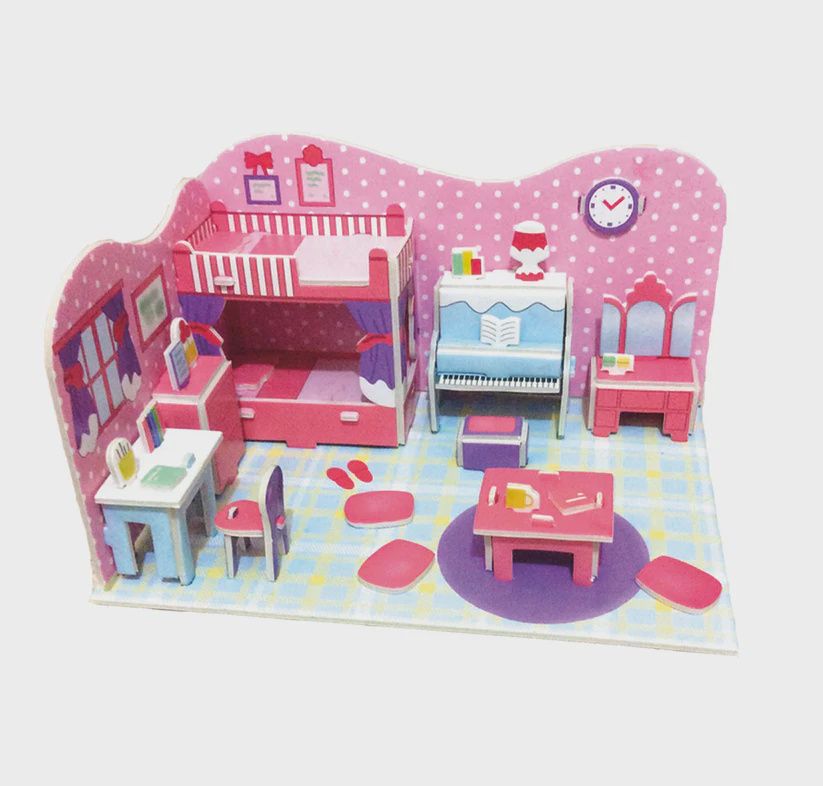 Clrs Foam 3D Puzzle Bedroom 2 sml