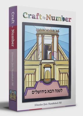 Chazak Craft by Number Wood Bais Hamikdash Kit