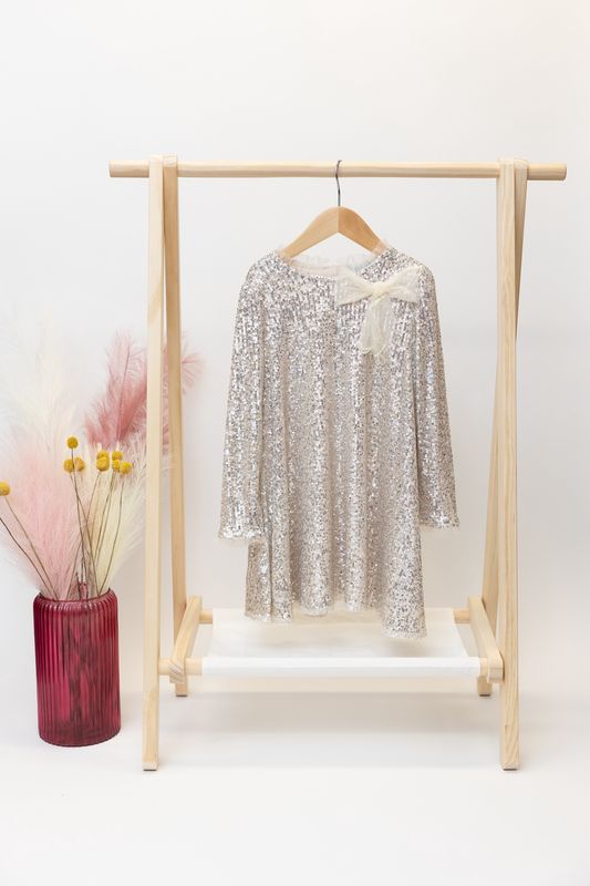 Sand Sequin Dress