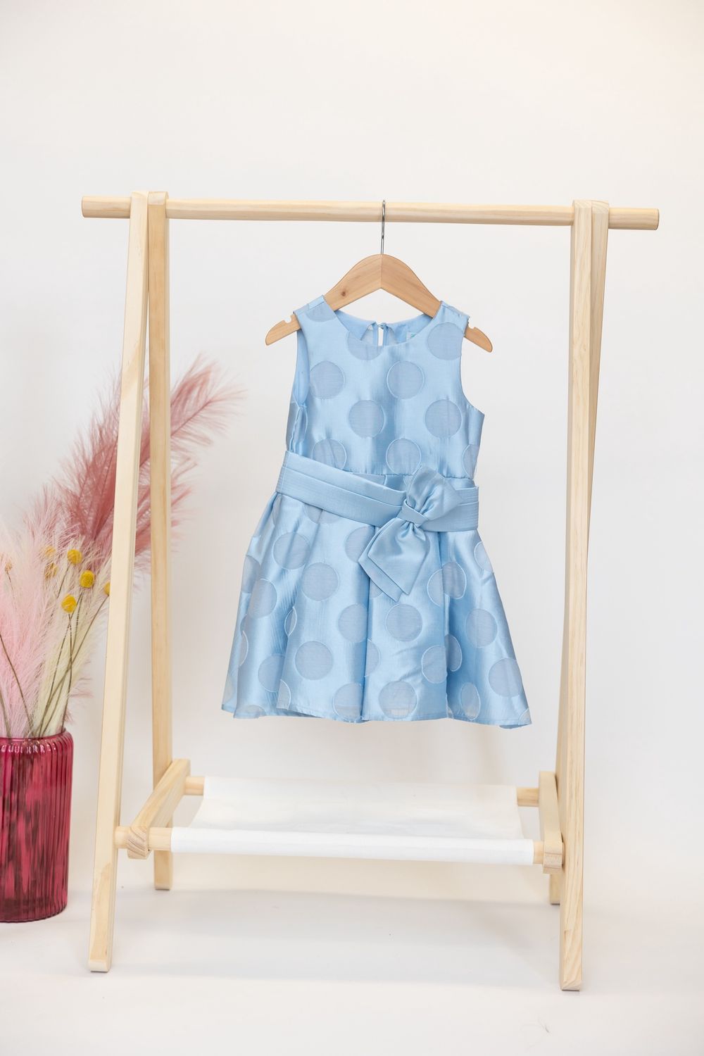 Celeste Polka Dot Dress