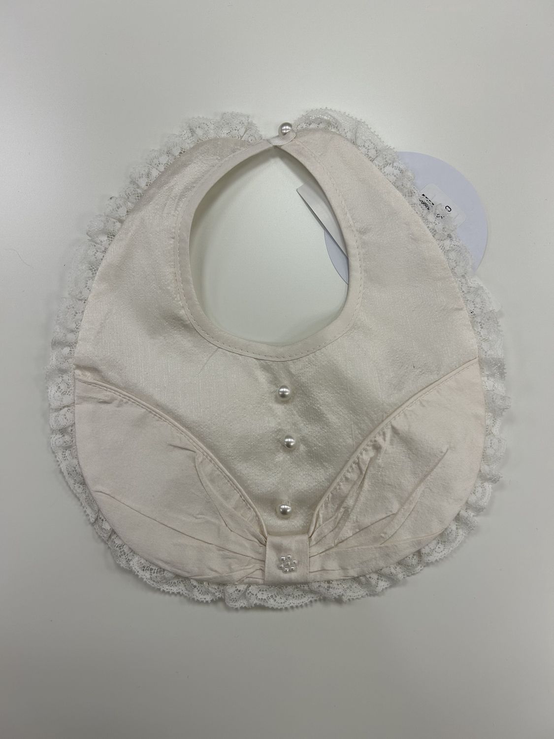 Samantha Christening Bib