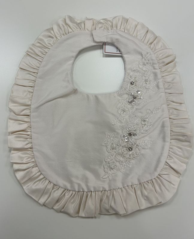 Zoe Christening Bib