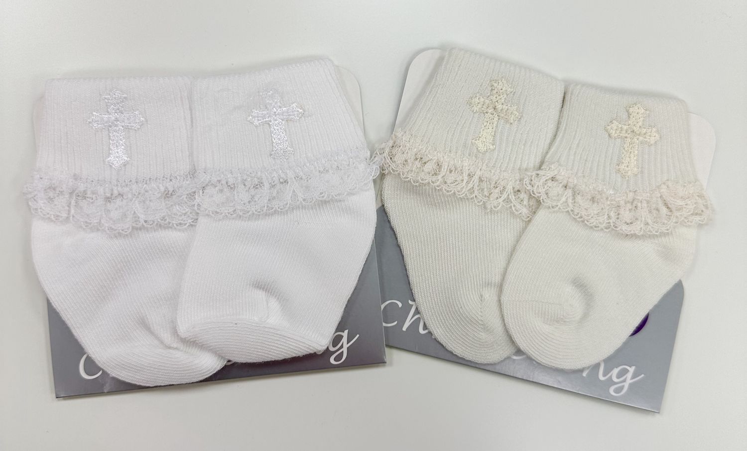 Girls Christening Socks