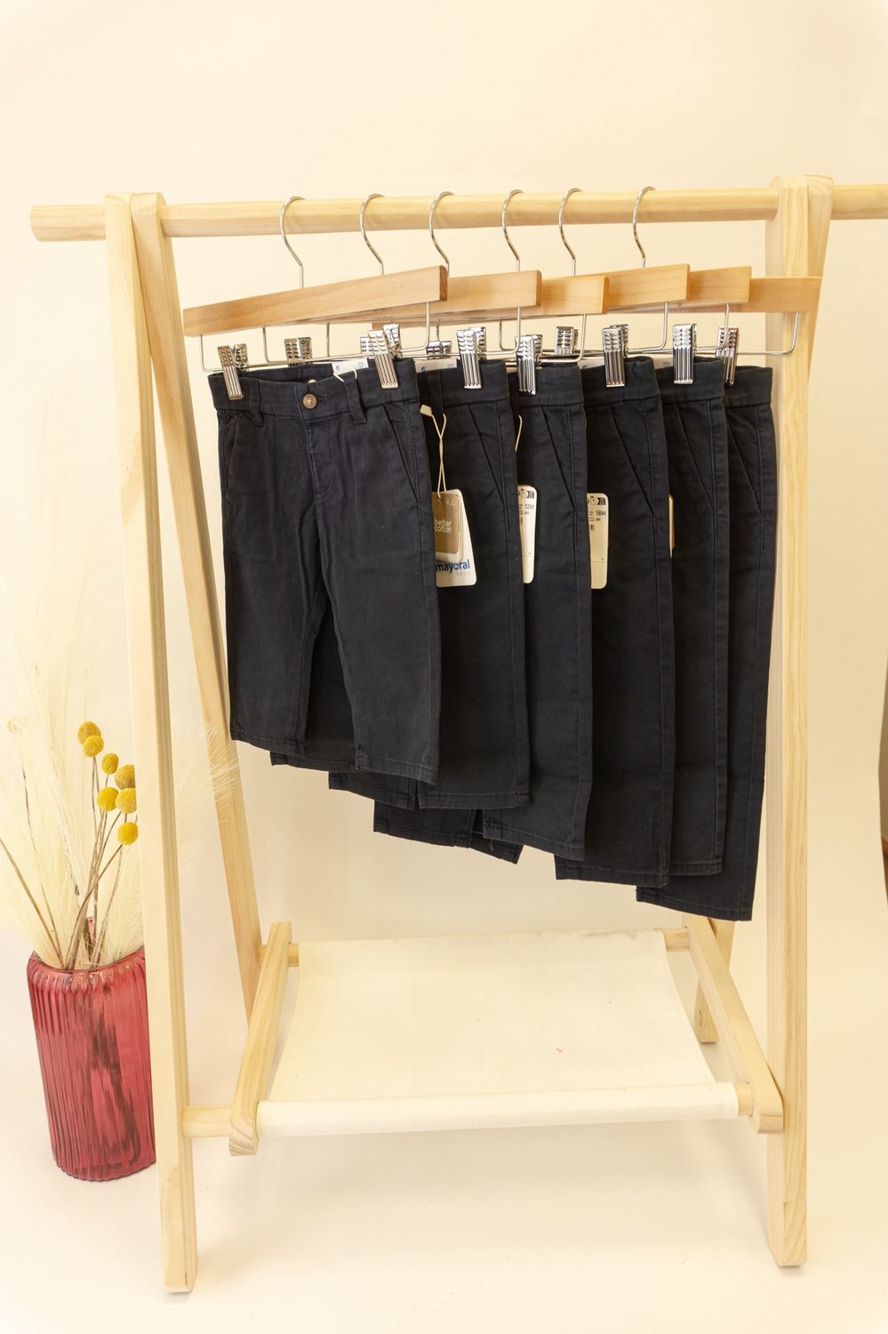 Navy Flat Front Pant