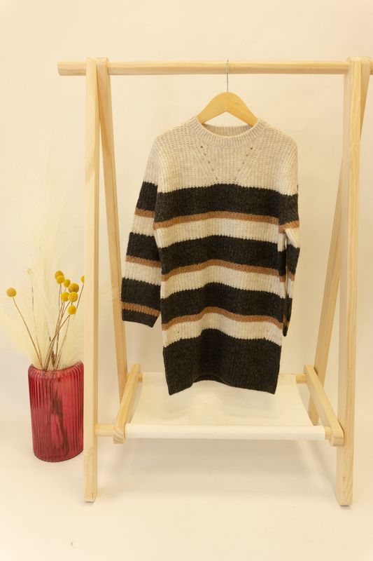 Keeley Striped Sweater Dress
