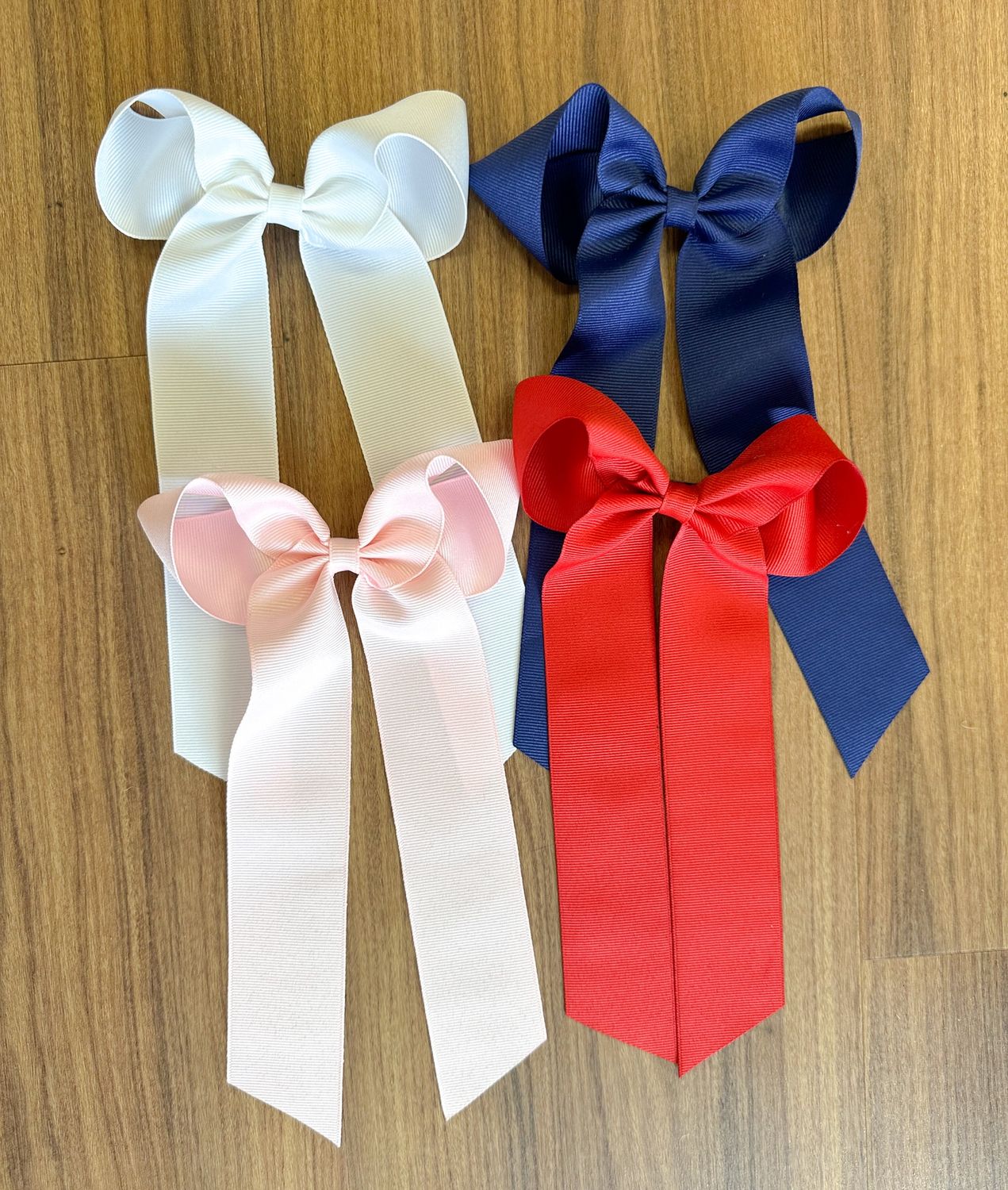 Grosgrain Longtail Bow Barrettes