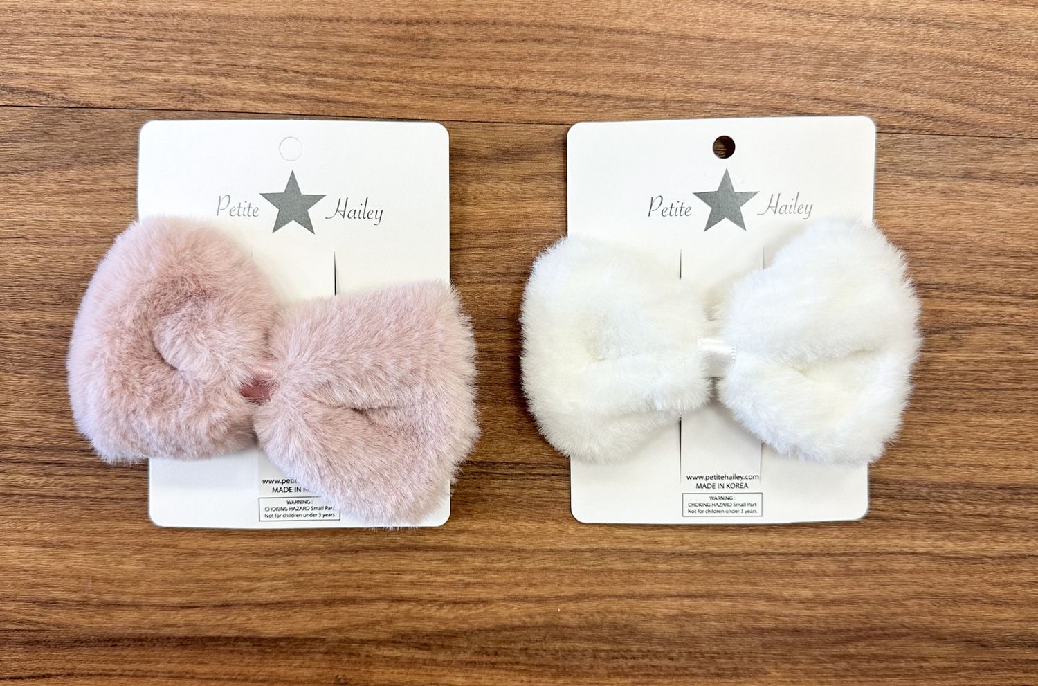 Fur Bow Barrette