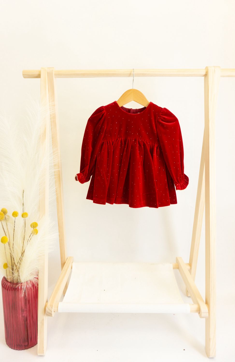 Poinsettia Baby Dress