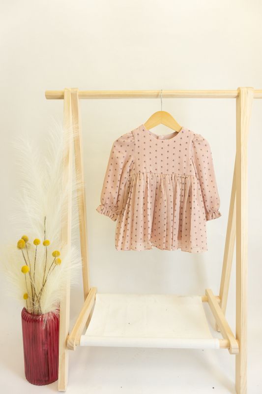 Andrea Pink Printed Dress