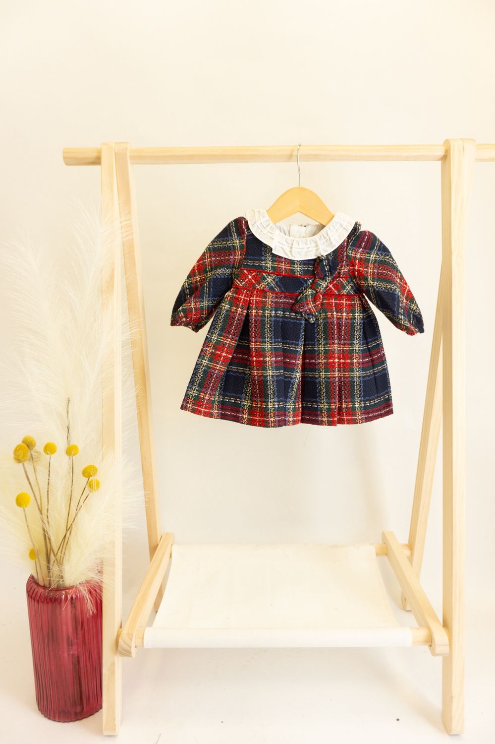 Noelle Plaid Baby Dress