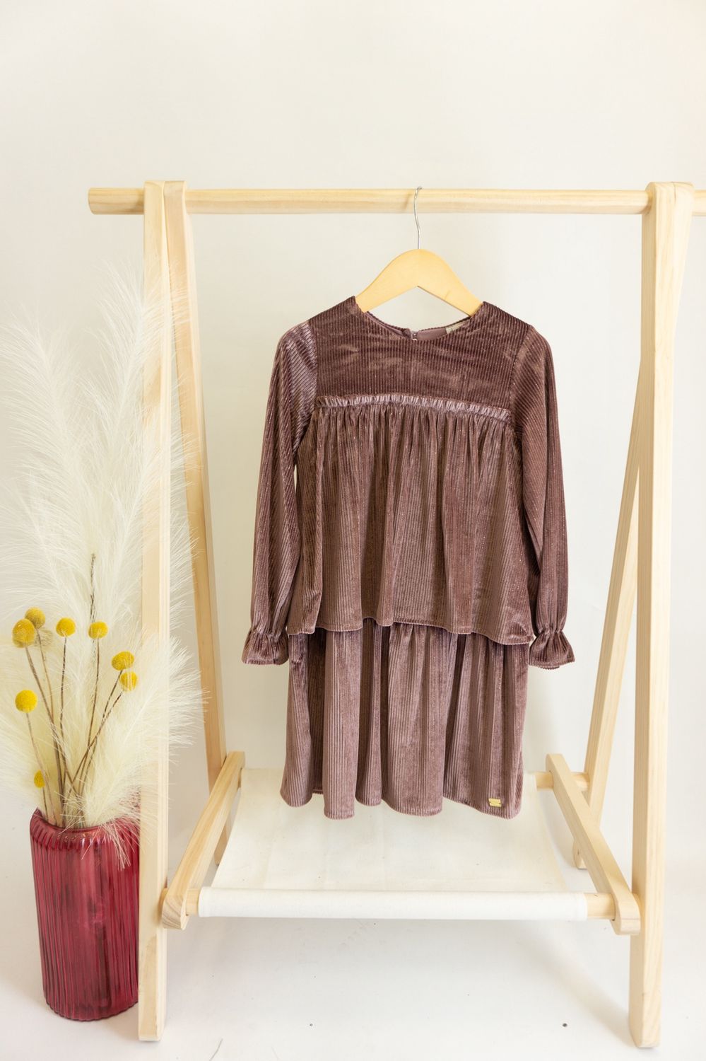 Gia Purple Velour Dress