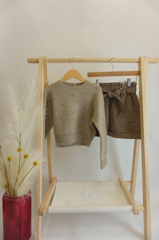 Elyse Sweater &amp; Cord Short Set