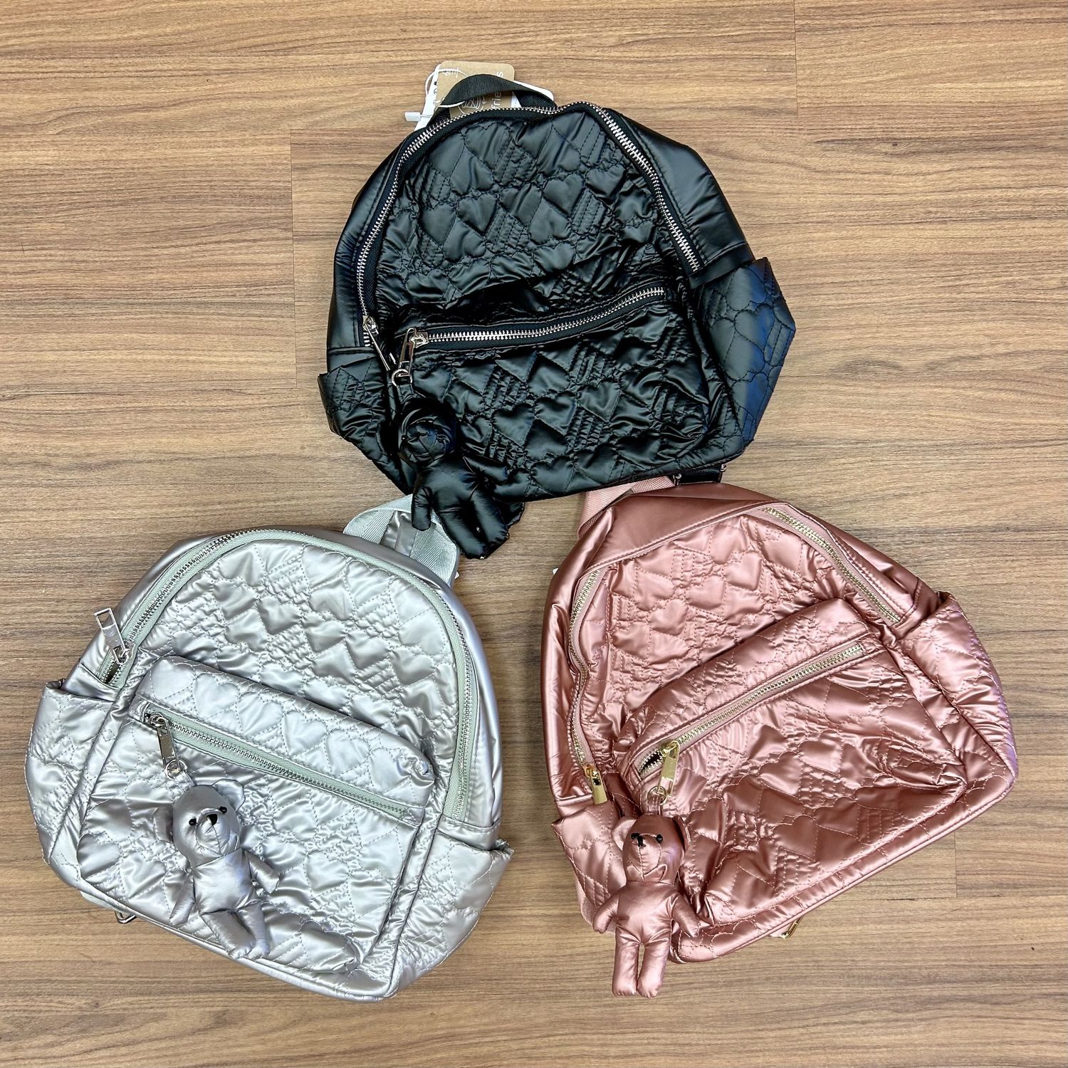 Metallic Backpack Purse