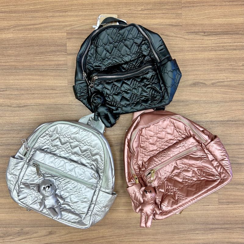 Metallic Backpack Purse
