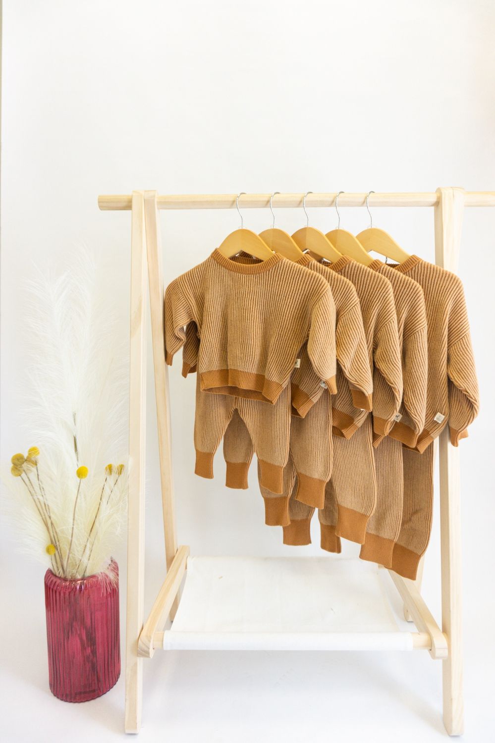 Caramel Knitted Sweater Set