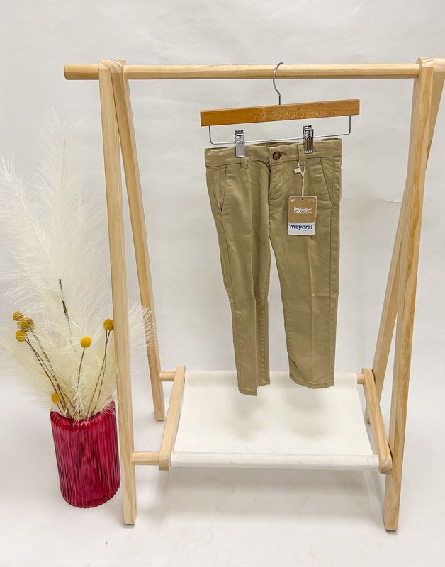 Khaki Flat Front Pants