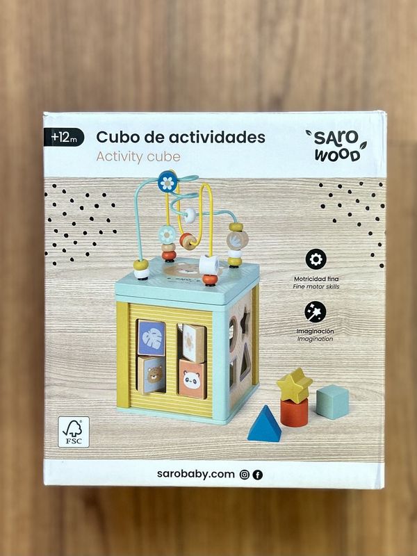 Wooden Activity Cube Toy