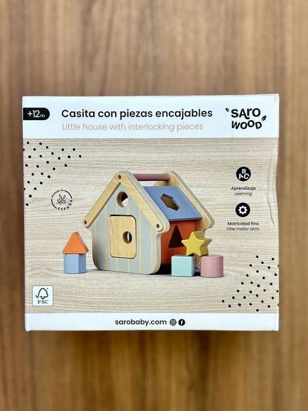 Wooden Shape Sorting House Toy