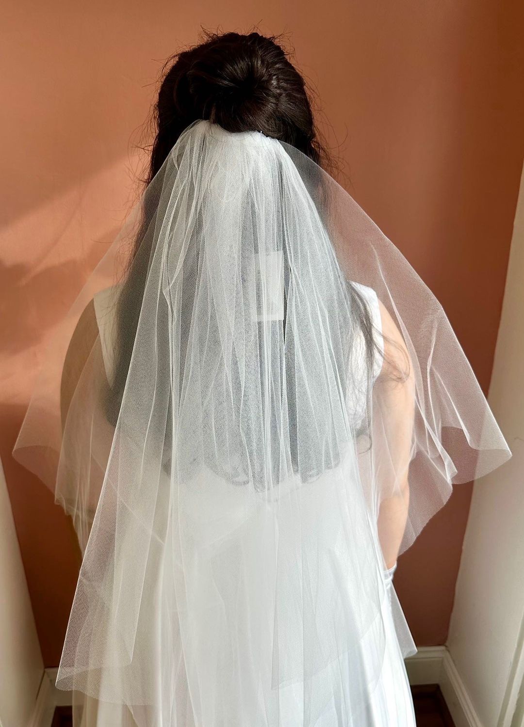 Double Layer Tulle Veil, Colour: White