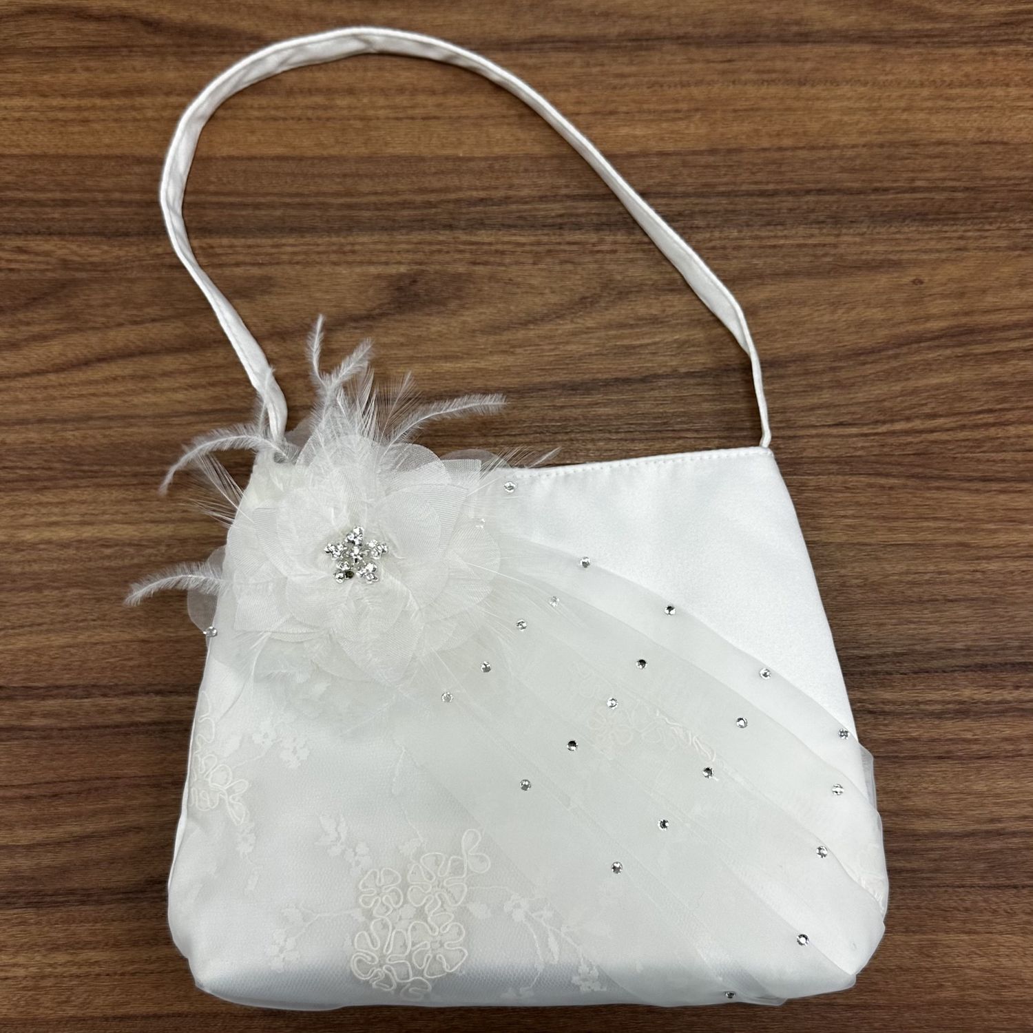 Feather &amp; Bejeweled Purse