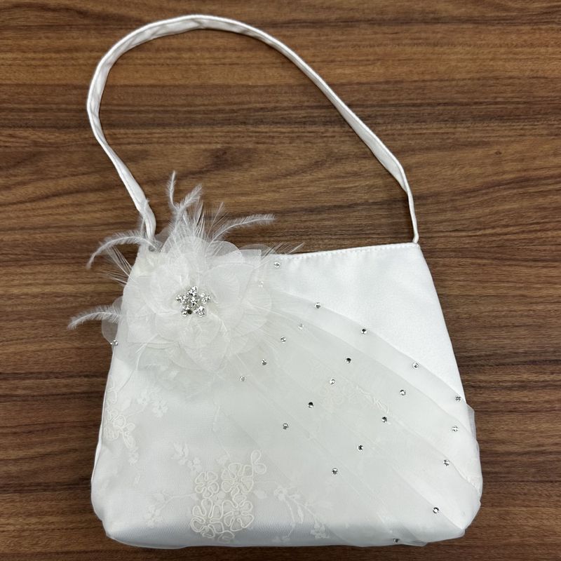 Feather &amp; Bejeweled Purse