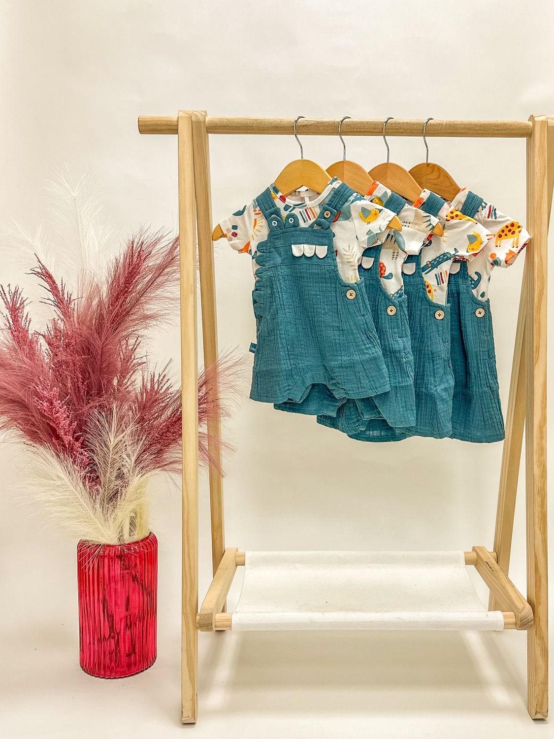 Dino Muslin Romper