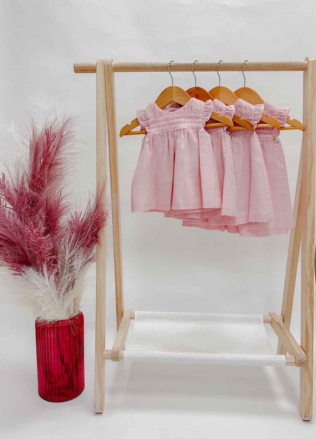 Lola Pink Linen Dress